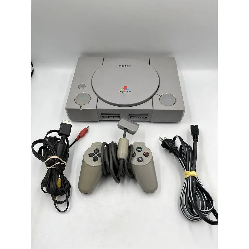 Sony PlayStation 1 SCPH-5501 Console + Original Controller & Cords - Tested PS1
